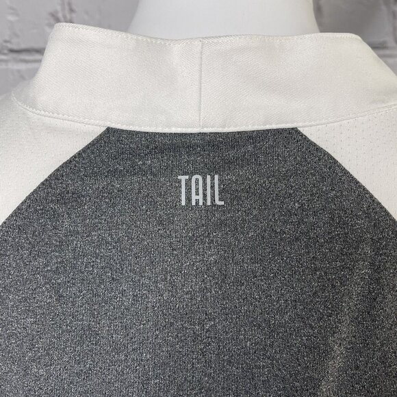 Tail Womens Medium Sleeveless Athletic Tank Golf Shirt Gray White - Picture 5 of 6